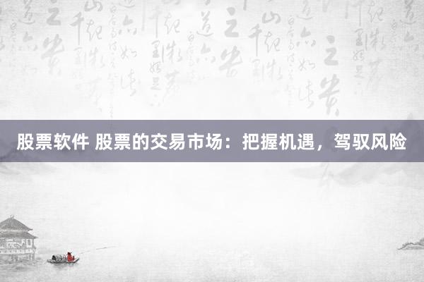 股票软件 股票的交易市场：把握机遇，驾驭风险