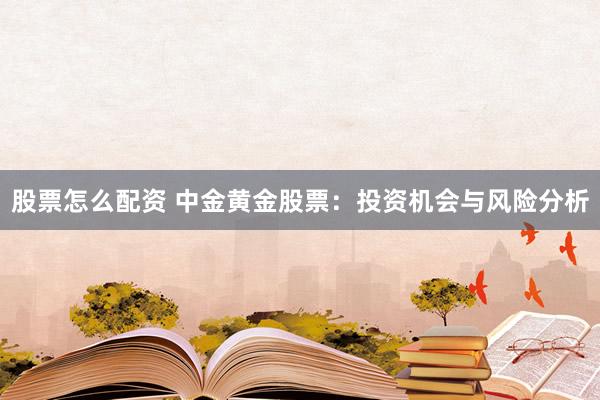 股票怎么配资 中金黄金股票：投资机会与风险分析